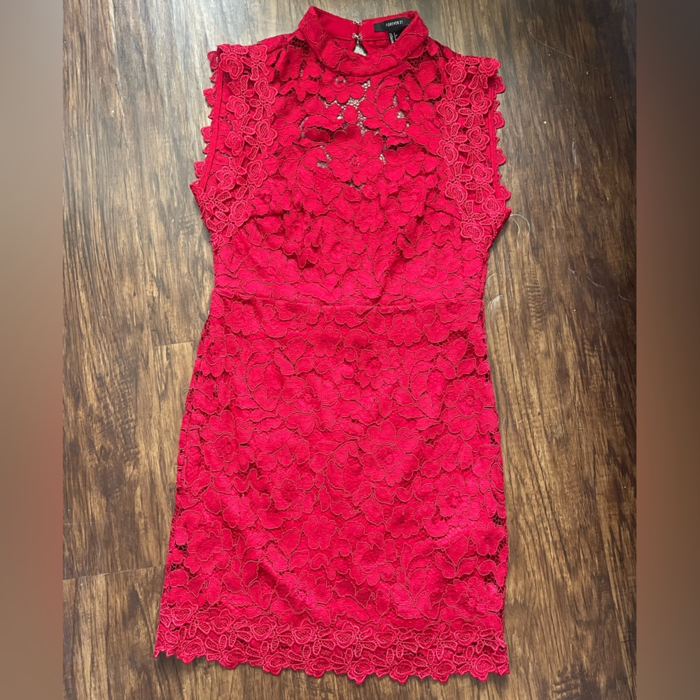 Lacey red dress size small